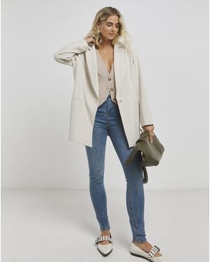 Simply Be Booty Booster Skinny Jeans - Blue