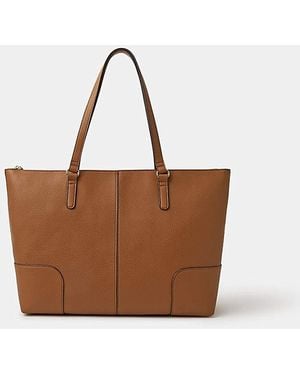 Accessorize Plain Tote Bag - Brown