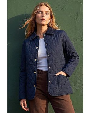 Roman Roman Quilted Collar Jacket - Blue