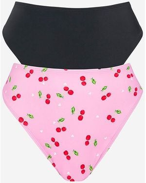 Simply Be Value 2 Pack Bikini Briefs - Pink