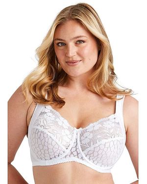 Miss Mary Of Sweden Miss Mary Jacquard & Lace Bra - White