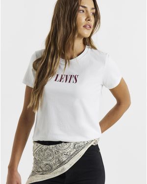 Levi's The Perfect Tee Stud Logo - White
