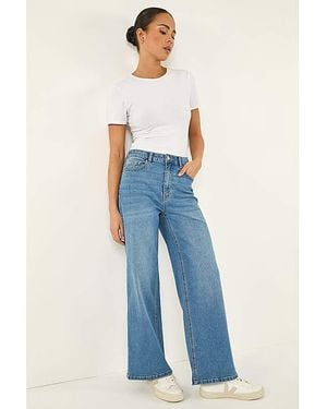 Roman Petite Wide Leg Jeans - Blue