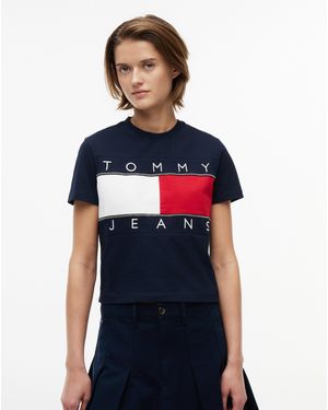 Tommy Hilfiger Flag Tee - Blue