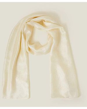 Accessorize Lightweight Shimmer Scarf - Natural