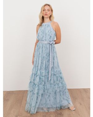 Anaya with love Floral Print Dress - Blue