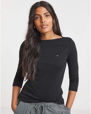 Tommy Hilfiger Three Quarter Top - Black