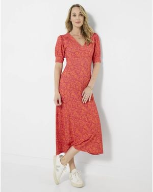 Joe Browns Summer Brights Jersey Dress - Red