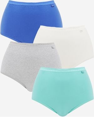 Slimma 4 Pack Full Briefs - Grey
