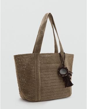 Mango Fibre Tote Bag - Brown