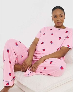 Pretty Secrets Supersoft Pj Set - Pink