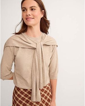 Monsoon Sherri Scarf Jumper - Natural