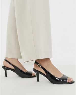 Simply Be Peep Toe Heels Wide Fit - Black