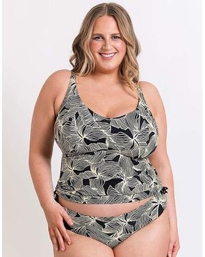 Curvy Kate Ripple Reef Tankini Top - Grey