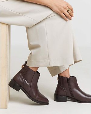 JD Williams Hidden Gusset Ankle Boots Wide - Grey