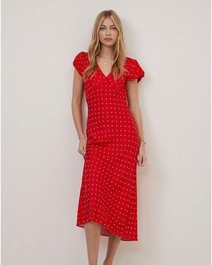 Nobody's Child Nc Lina Midi Dress - Red