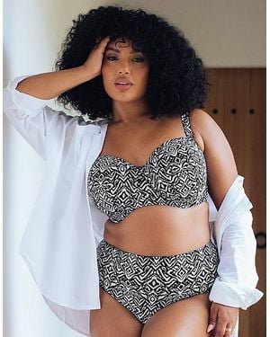 Curvy Kate Wild Horizon Bikini Brief - Grey