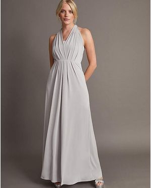 Monsoon Thea Twist Me Tie Me Maxi Dress - Grey