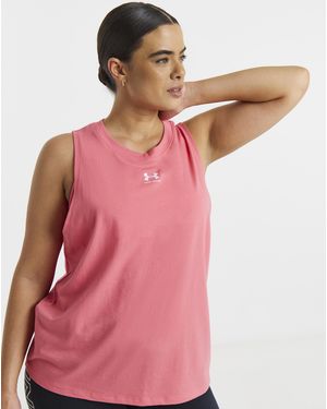 Under Armour Rival Muscle Tank - Pink