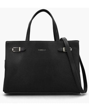 Fiorelli Etta Buckle Satchel Bag - Black