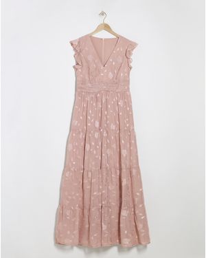 Maya Curve Maya Deluxe Tiered Hem Maxi Dress - Pink