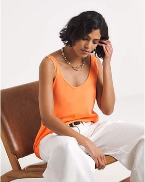Simply Be Slouch Vest - Orange