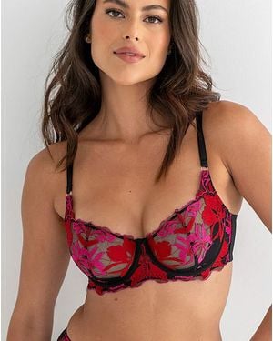 Pour Moi Pour Moi Roxanne Full Cup Bra Blk - Red