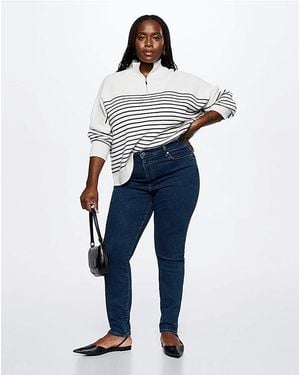 Mango High-Rise Skinny Jeans - Blue