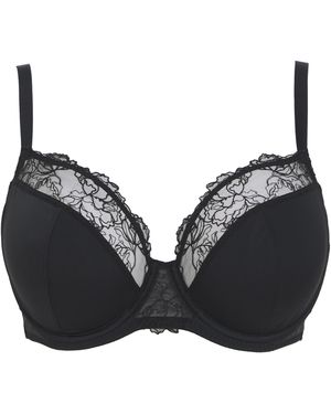 Pretty Secrets Rosalie Full Cup Wired Bra - Black
