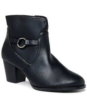 Paradox London Bettina Wide Fit Boots - Black