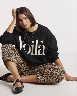 Simply Be Voila Graphic Sweatshirt - Black