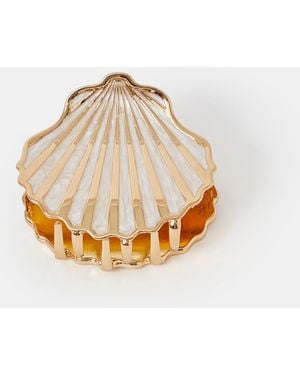 Accessorize Metal Resin Shell Claw Clip - Metallic