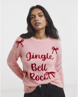 Simply Be Jingle Bell Rock Christmas Jumper - Red