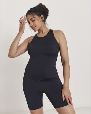 Beach To Beach High Neck Legsuit - Blue