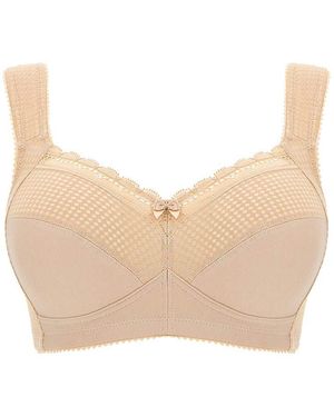 Miss Mary Of Sweden Miss Mary Diamond Cotton Bra Skintone - Natural