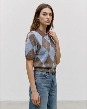 Vero Moda Diva Shine Pullover Polo - Blue