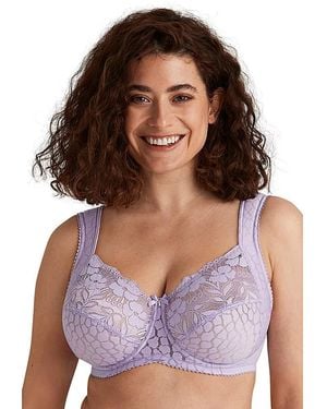 Miss Mary Of Sweden Miss Mary Jacquard & Lace Bra - Purple