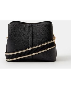 Accessorize Webbing Strap Crossbody Bag - Black