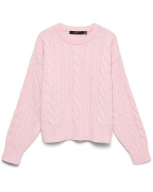 Vero Moda 0-Neck Jumper - Pink