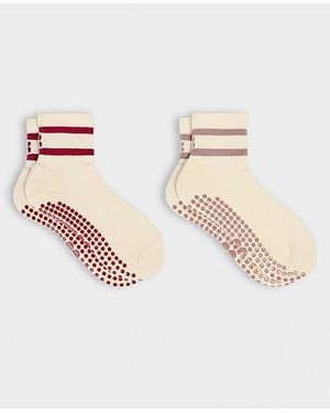 Sweaty Betty Pilates Mini Crew 2 Pack - Natural