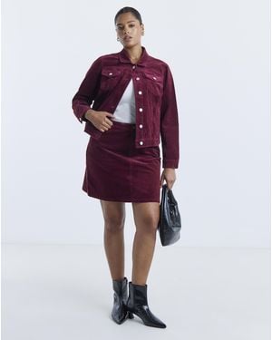 Simply Be Cord Mini Skirt - Blue