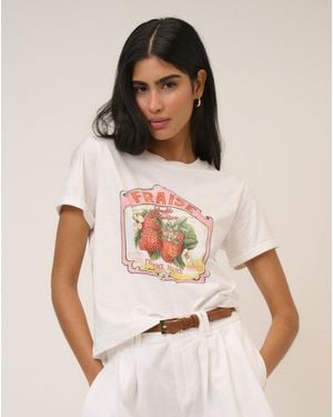 Nobody's Child Nc Fruits Graphic Tee - White
