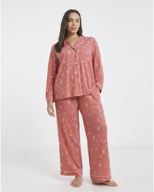 Pretty Secrets Pretty Lounge Revere Pj Set - Red