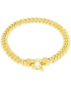 iJewel 9Ct Cuban Link Chain Bracelet - Metallic