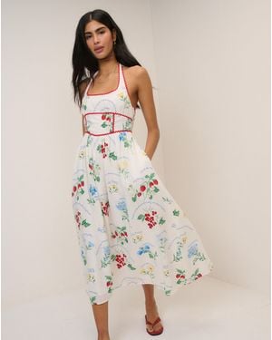 Nobody's Child Nc Hallie Midi Dress - Natural
