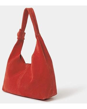 Accessorize Knot Leather Shoulder Bag - Red