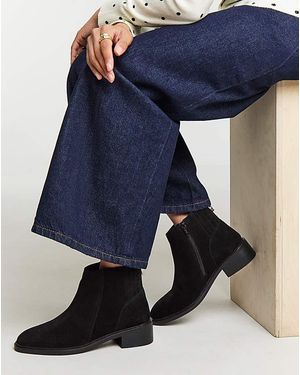 JD Williams Hidden Gusset Ankle Boots Wide - Blue