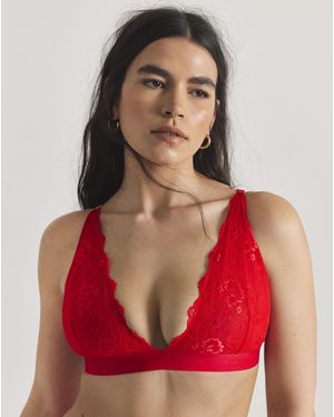 Lemonade Dolls Signature Lace Bralette - Red