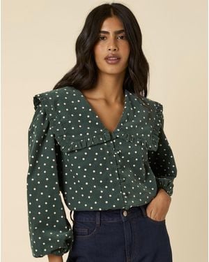 Nobody's Child Eloise Blouse - Green
