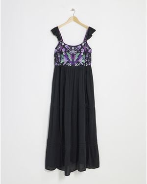 Figleaves Frida Maxi Beach Dress - Black